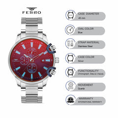 Ferro Chronograph Men's Watch - FM40098A-A3