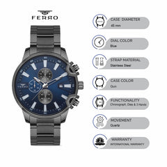 Ferro FM40098A-V Sorrento Chronograph Watch for Men