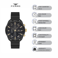 Ferro Chronograph with Date Men's Watch - FM40101A-G2