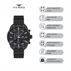 Ferro Chronograph with Date Men's Watch - FM40101A-G