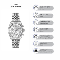 Ferro Chronograph Women's Watch - FM41172A-A