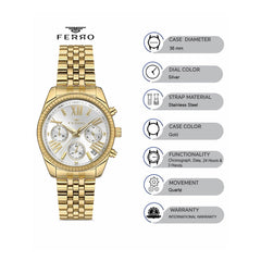 Ferro Chronograph Women's Watch - FM41172A-B