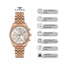 Ferro Chronograph Women's Watch - FM41172A-C