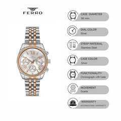 Ferro Chronograph Women's Watch - FM41172A-E