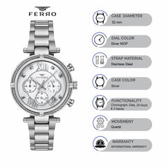 Ferro Chronograph Women's Watch -  FM4993A-A