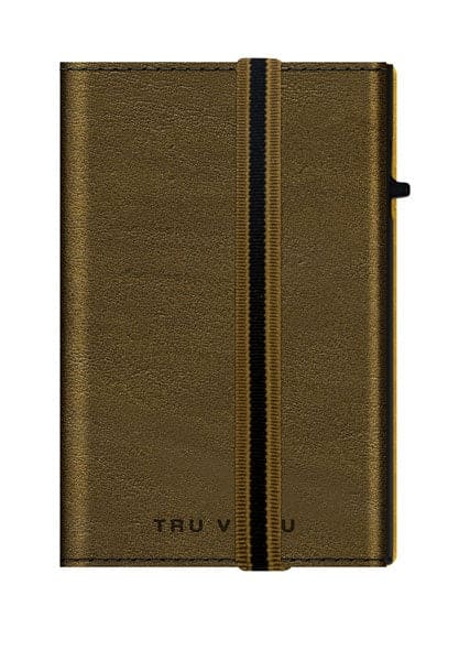 Tru Virtu 29104160108 Strap Edge Edition Green Solid Pattern Wallet