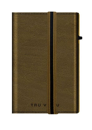 Tru Virtu 29104160108 Strap Edge Edition Green Solid Pattern Wallet