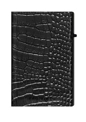 Tru Virtu 30104000208 Sleek Edition Black Animal Effect Pattern Wallet