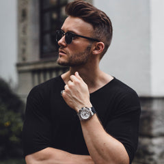 Aries Gold King Quartz Men's Watch - G 7311 S-S