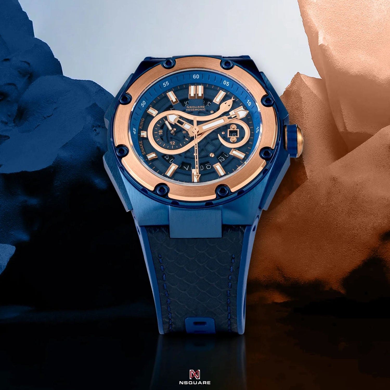 NSQUARE Snakeking Multifunction 21 Jewels Men's Watch - G0471-N10.21