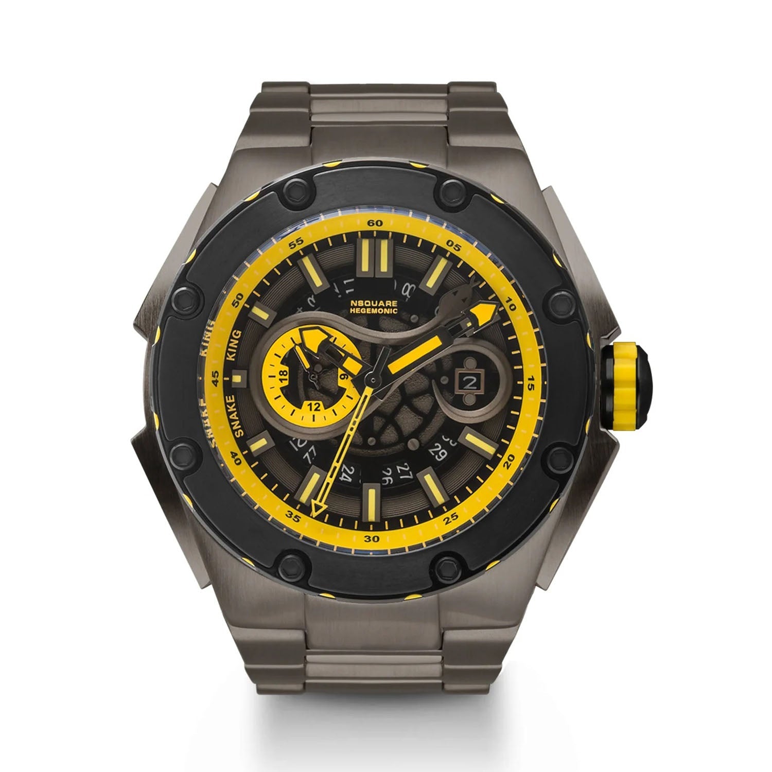 NSQUARE Snakeking Multifunction 21 Jewels Men's Watch - G0471-N10.3SS