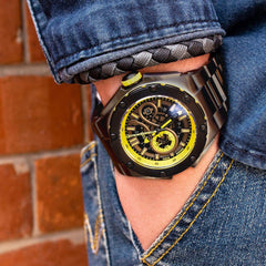 NSQUARE Snakeking Multifunction 21 Jewels Men's Watch - G0471-N10.3SS