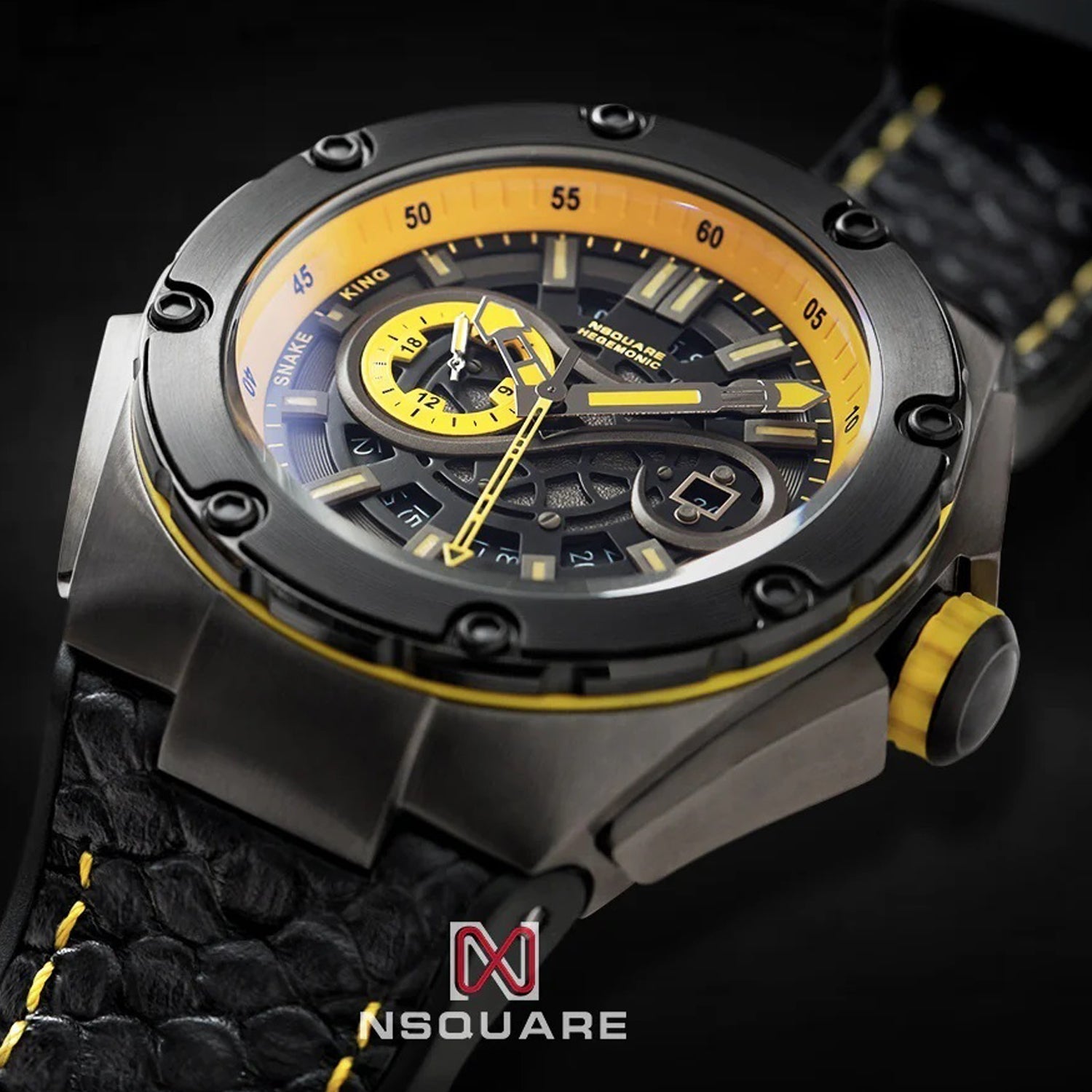 NSQUARE Snakeking Multifunction 21 Jewels Men's Watch - G0471-N10.3