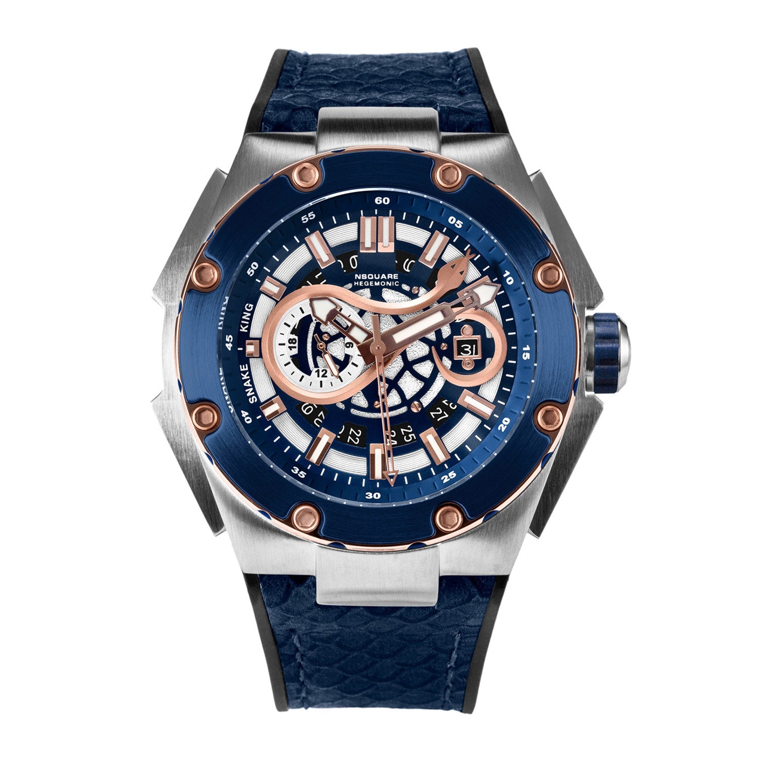 NSQUARE Snakeking Multifunction 21 Jewels Men's Watch - G0471-N10.4