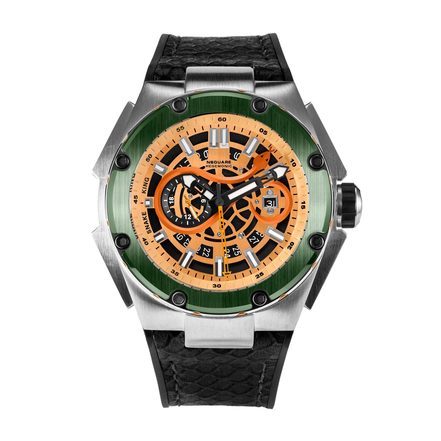 NSQUARE Snakeking Automatic 21 Jewels Men's Watch - G0471-N10.9