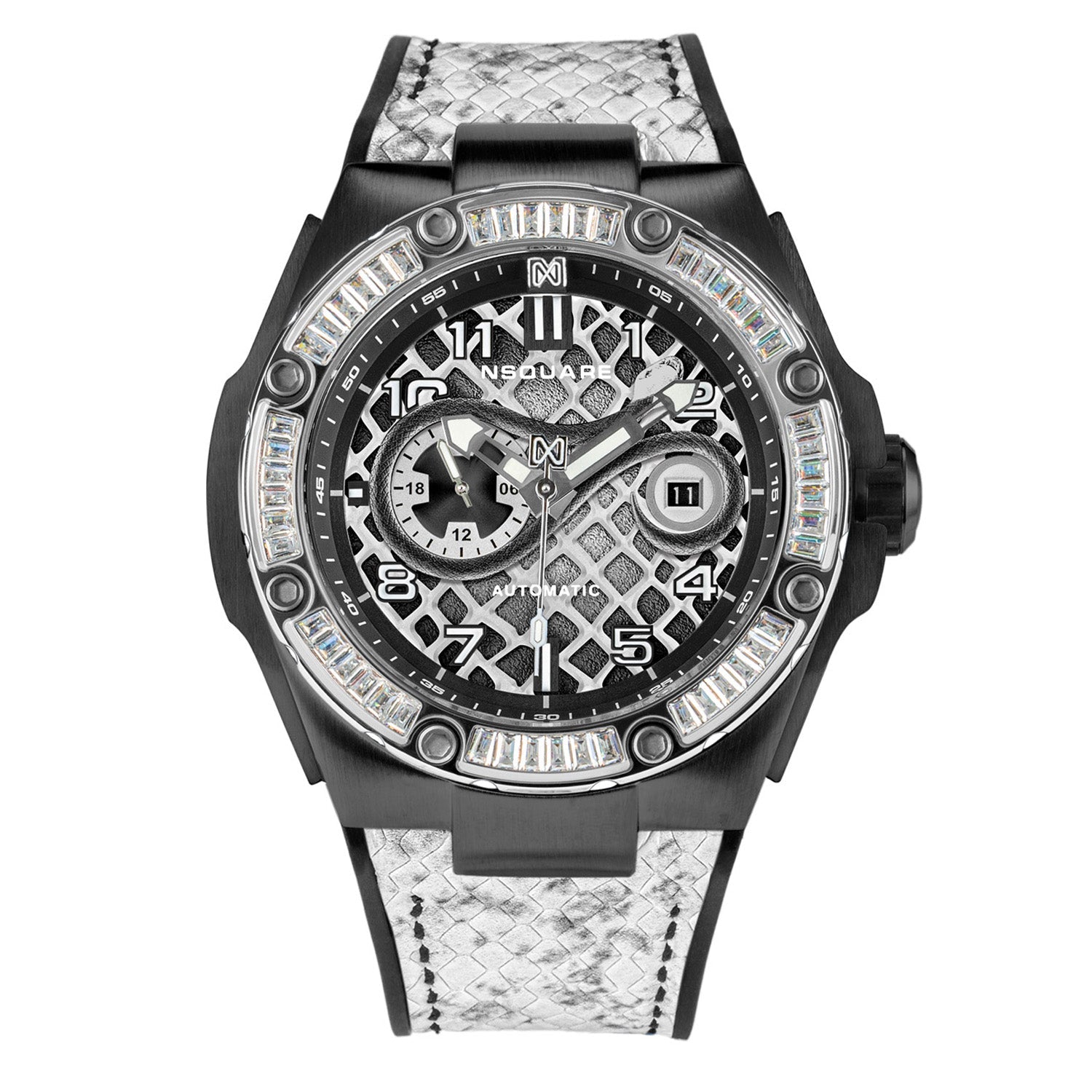 NSQUARE Snake Special Edition Automatic Swarovski Crystal Men's Watch - G0473-N51.2