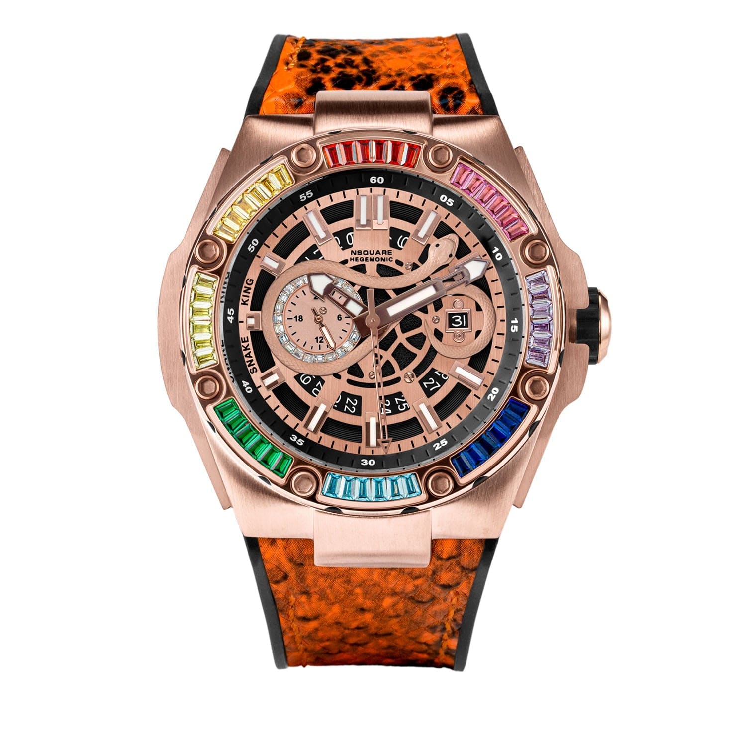 NSQUARE Snake Special Edition Limited Edition Swarovski Crystal Men's Watch - G0473-N51.9