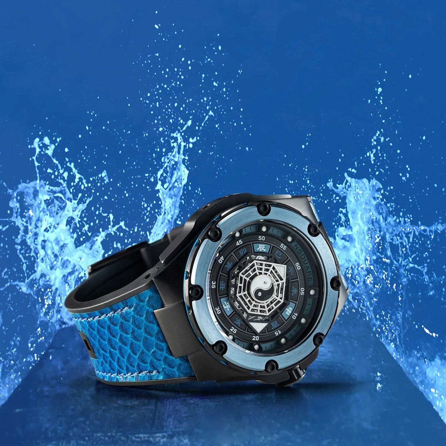 NSQUARE Five Elements Automatic 21 Jewels Men's Watch - G0473-N59.3