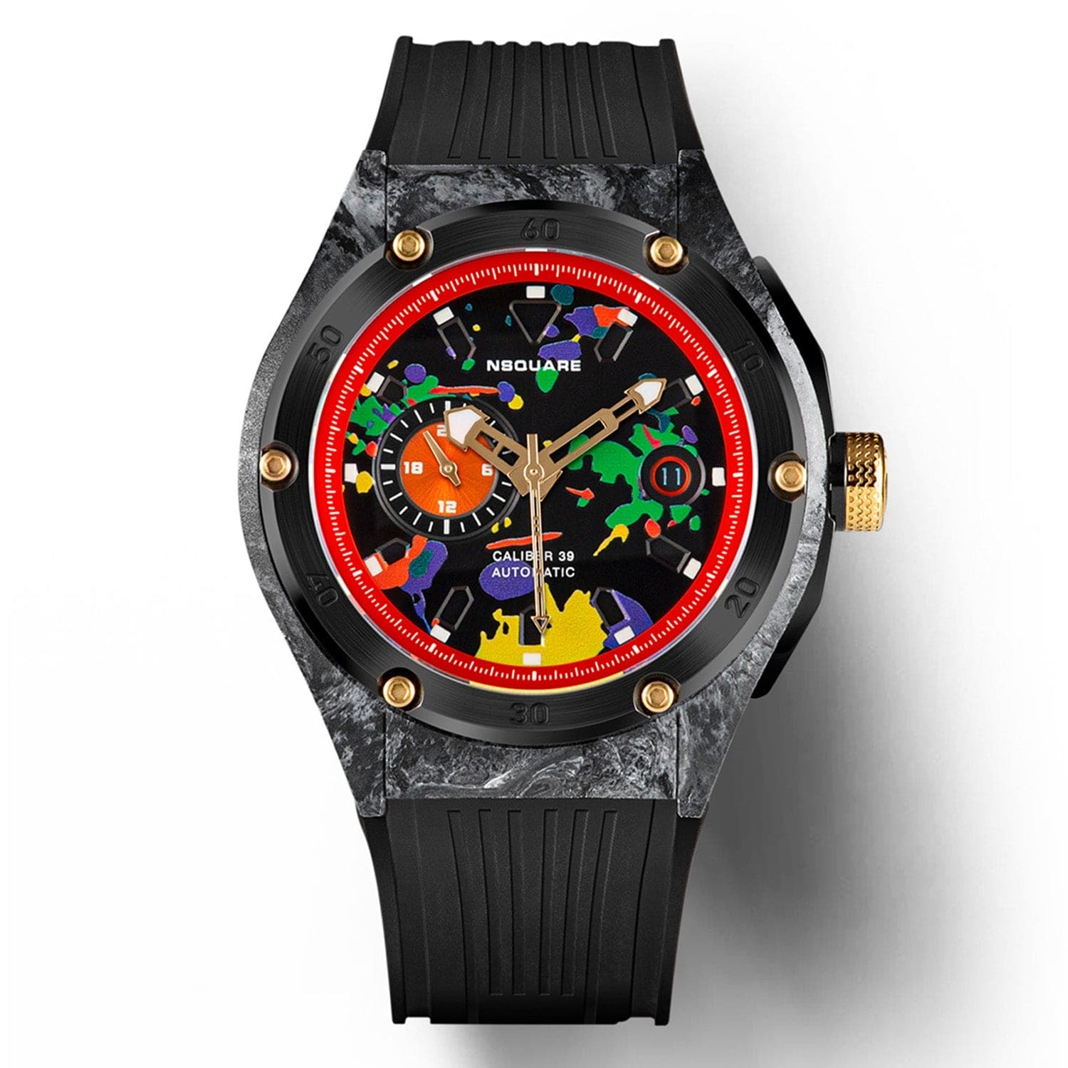 NSQUARE Multicoloured Multifunction Men's Watch - G0543-N39.2