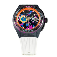 NSQUARE Multicoloured Multifunction Swarovski Crystal Men's Watch - G0543-N39.3