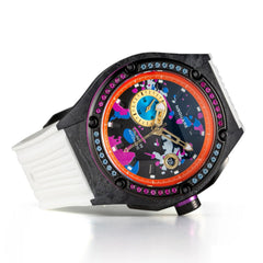 NSQUARE Multicoloured Multifunction Swarovski Crystal Men's Watch - G0543-N39.3