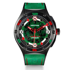 NSQUARE Casino Royale Limited Edition Automatic 21 Jewels Men's Watch - G0544-N40.1 GREEN STRAP