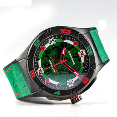NSQUARE Casino Royale Limited Edition Automatic 21 Jewels Men's Watch - G0544-N40.1 GREEN STRAP