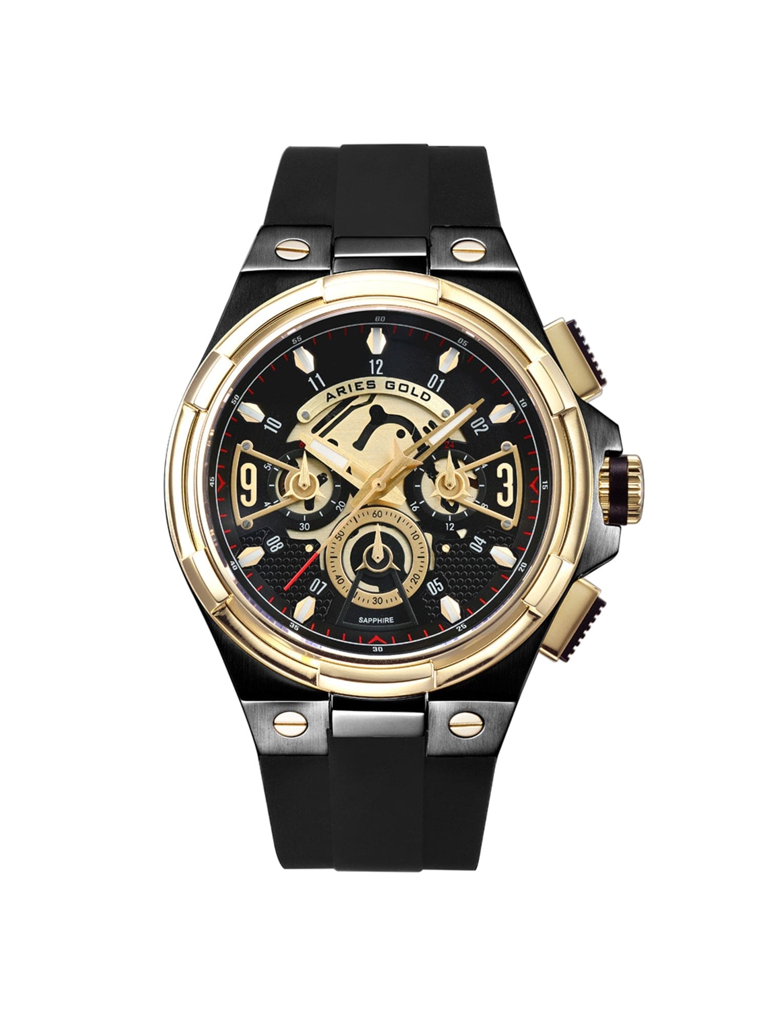 Aries Gold Lightning Quartz Men's Watch - G 7016 BKG-BKG