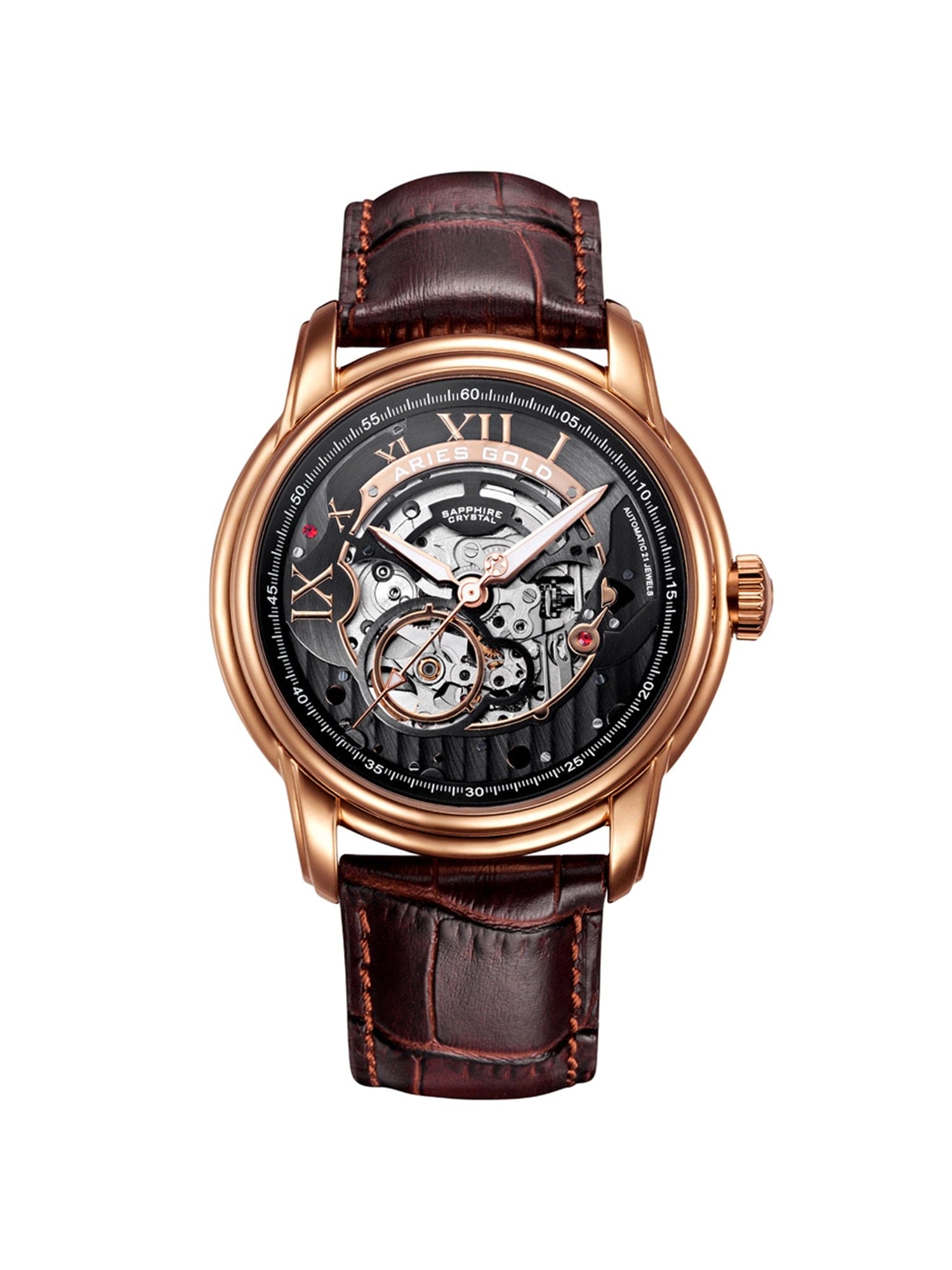 Aries Gold El Toro  Automatic Men's Watch -  G 9005A RG-BK