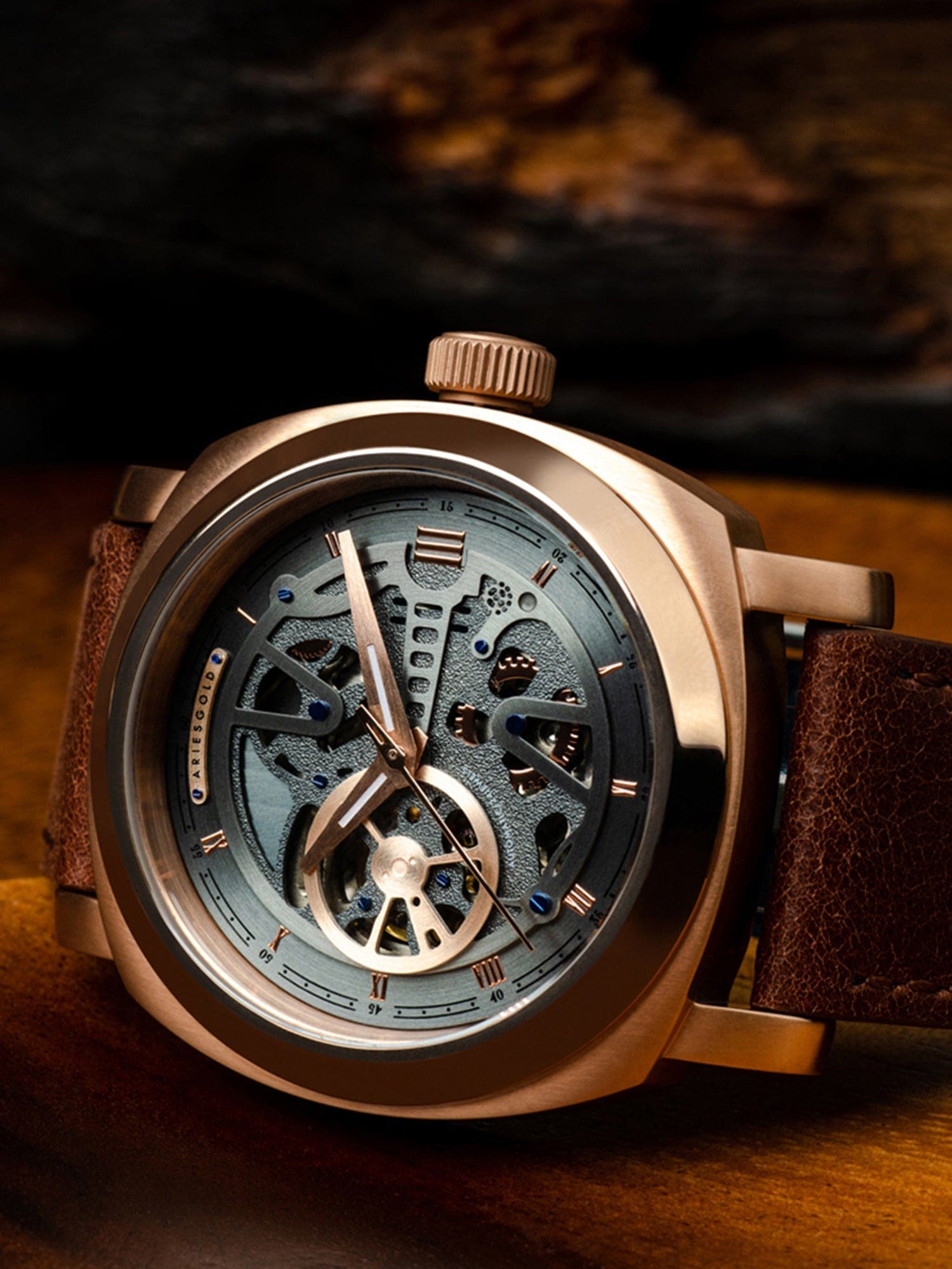 Aries Gold Vanguard Automatic Men's Watch - G 9025 RG-GYRG
