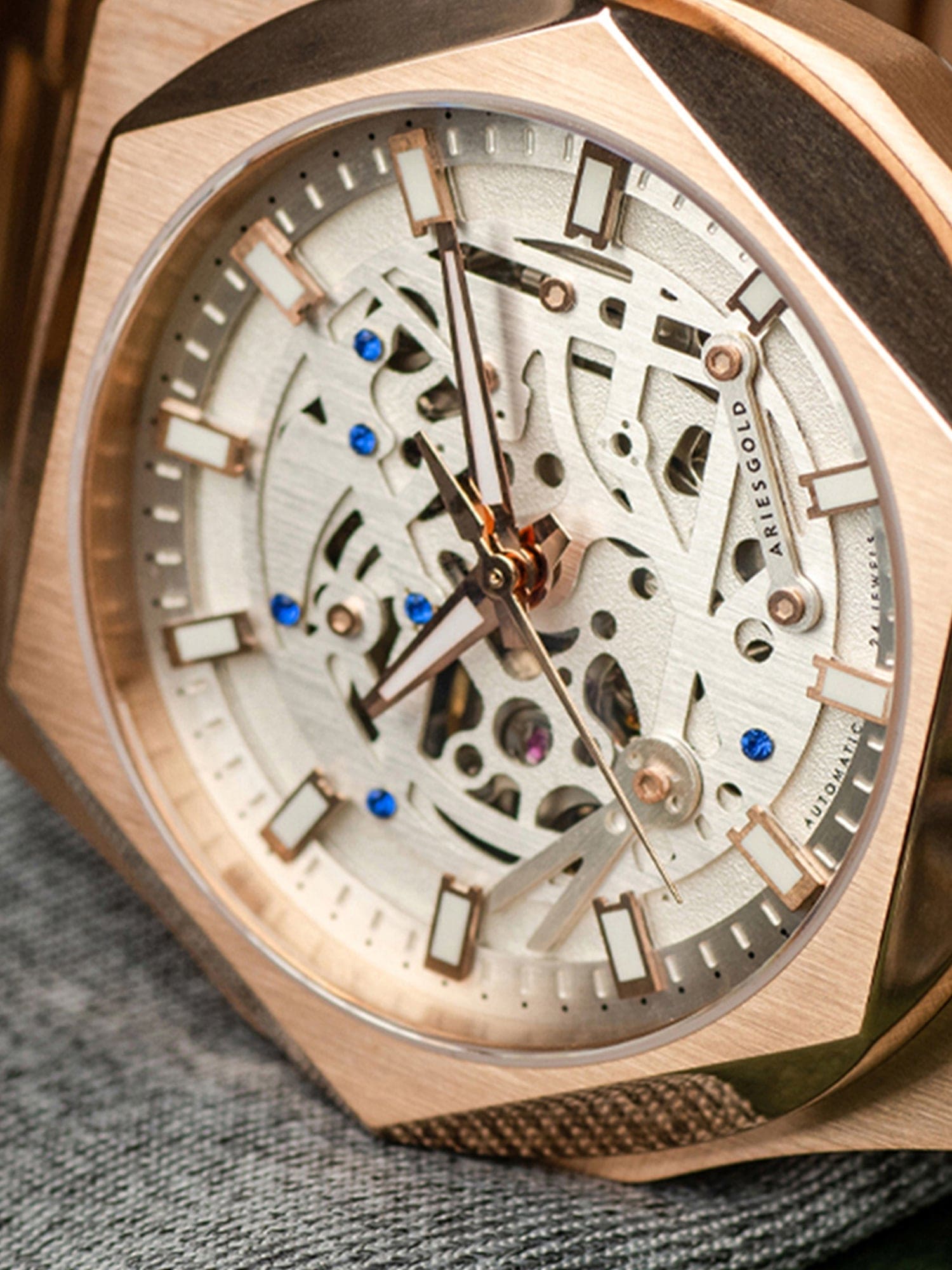 Aries Gold The Voltanic Automatic Men's Watch -  G 9031 RG-SRG