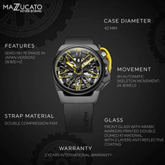 Mazzucato RIM GT Chronograph Men's Watch - GT1-YL