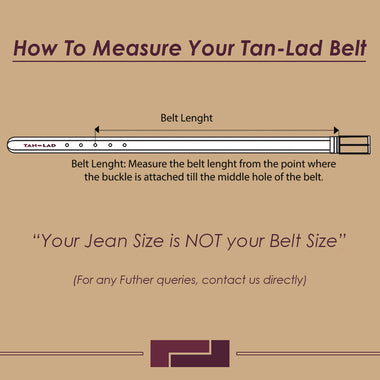 TAN LAD  Men's Dori Belt  -  Ganache with Cork
