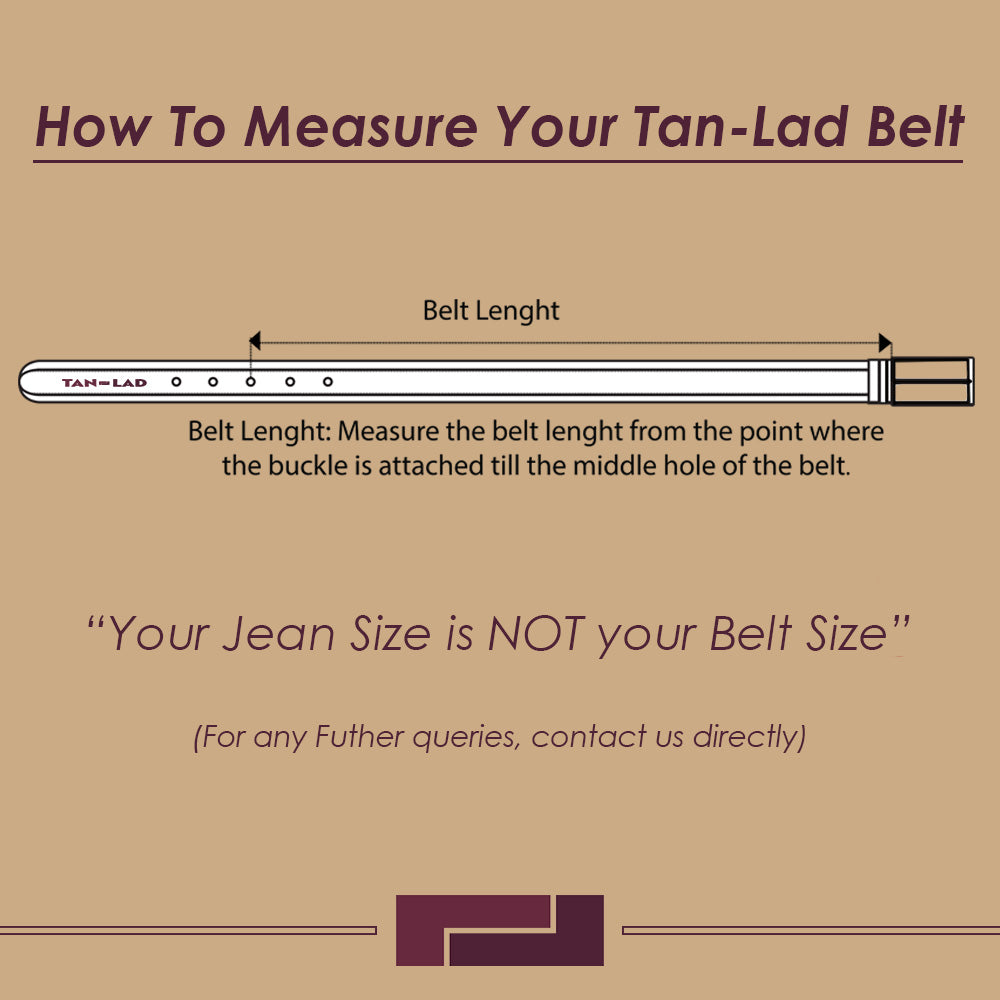 TAN LAD  Layover Belt - Charcoal with Caramel Crunch