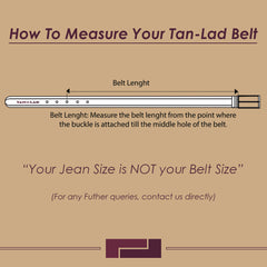 TAN LAD  Binding Belt - Dark Chocolate with Charcoal