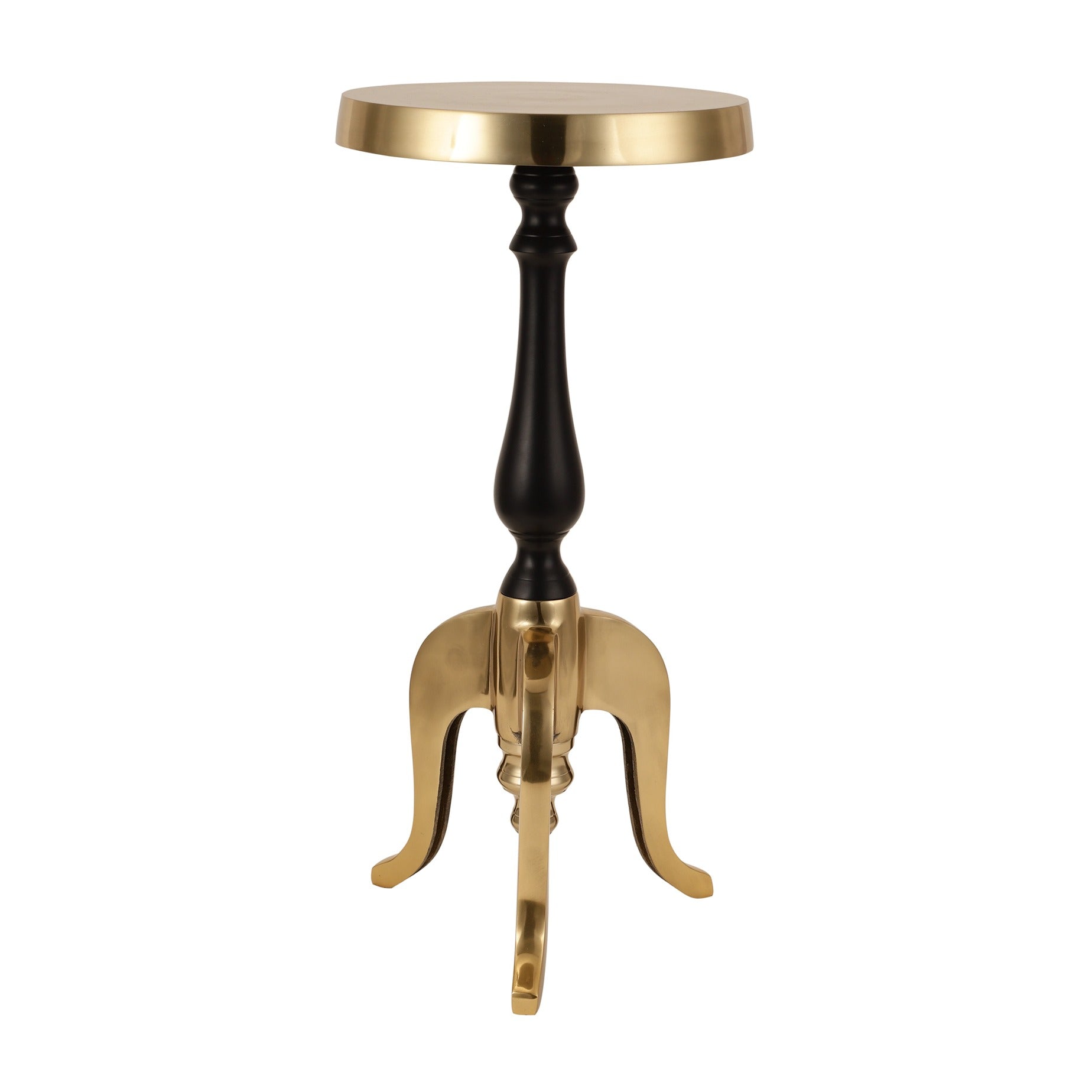 De Maison Decor Markus Drink Side Table -  Gold & Black 