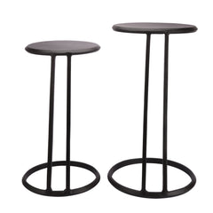 De Maison Decor Slanted Nesting Side Tables Set of 2 - Black