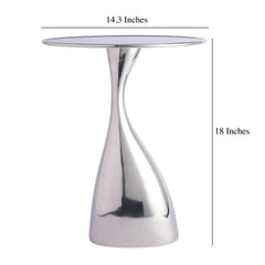 De Maison Decor Ernest Side Table -  Blue & Silver