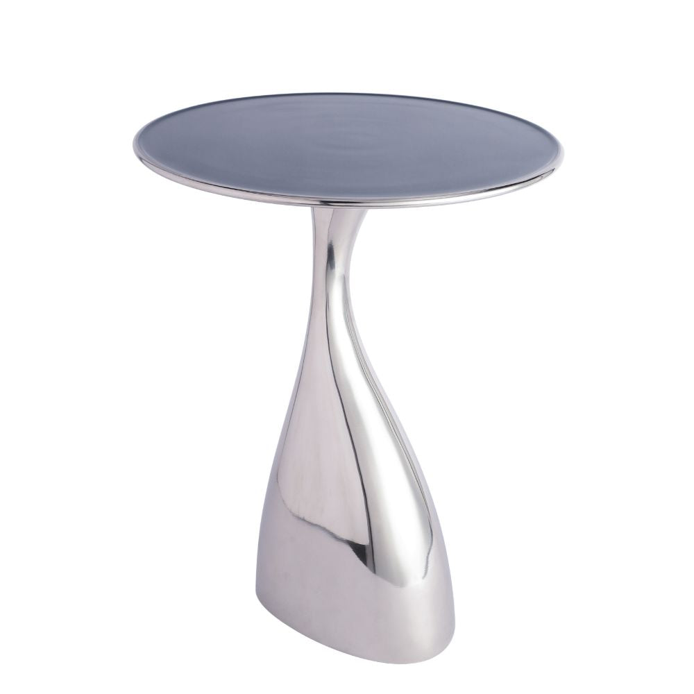 De Maison Decor Ernest Side Table -  Blue & Silver