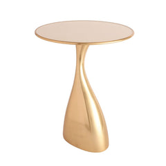 De Maison Decor Ernest Side Table - Ivory & Gold