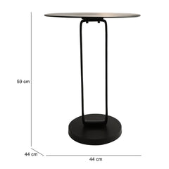 De Maison Decor Irwin Obsidian Side Table -  Full Black