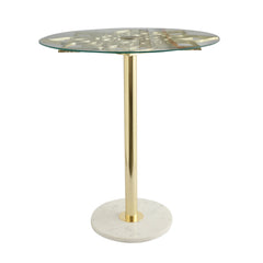 De Maison Decor Eden's Flower - Gold Side Table - Gold