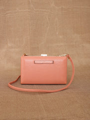 TAN LAD  Brick Clutch with Sling - Blush