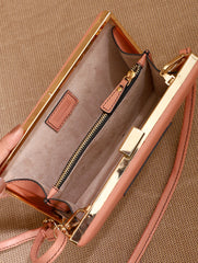 TAN LAD  Brick Clutch with Sling - Blush