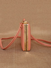 TAN LAD  Brick Clutch with Sling - Blush