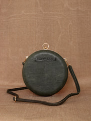 TAN LAD  Circle Clutch with Sling - Jungle