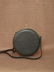 TAN LAD  Circle Clutch with Sling - Jungle