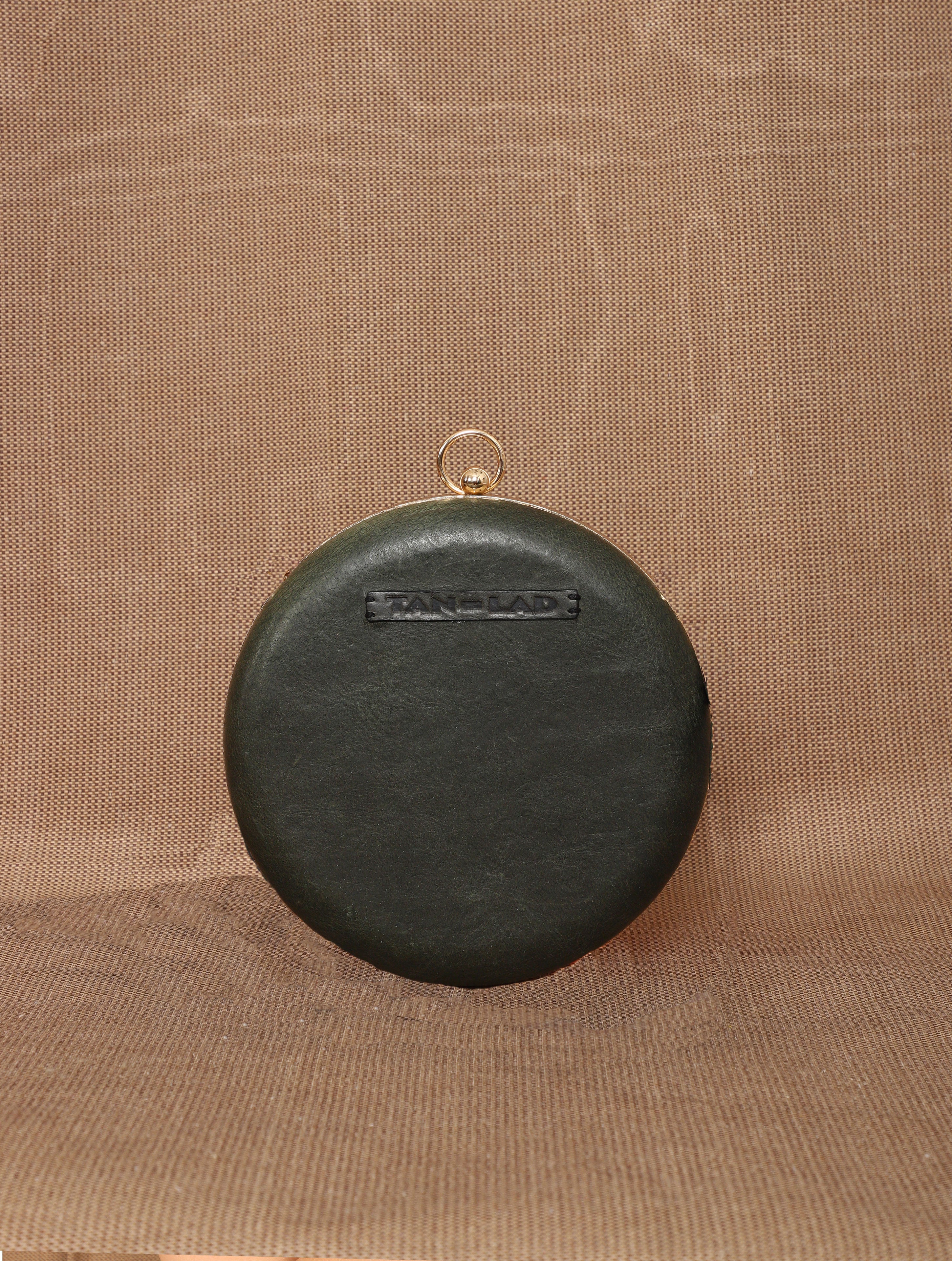 TAN LAD  Circle Clutch without Sling - Jungle