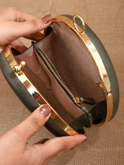 TAN LAD  Circle Clutch without Sling - Jungle