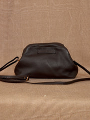 TAN LAD  Slouch Clutch with Sling - Cherry